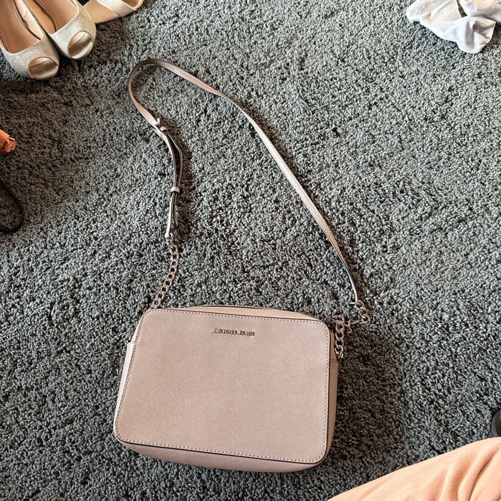 Michael Kors Beige Crossbody Bag